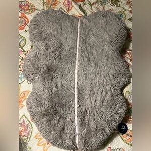 Gray dog bed/mat. Never used. Cover is removable and washable. NWOT